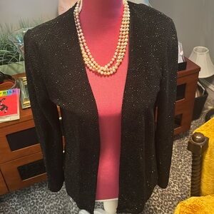 Dress barn, black sequin jacket